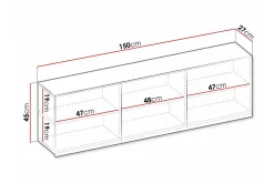 Rathmore Highboard Ljusgrå