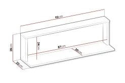 Rathmore Vegghylle 92x22 cm