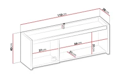 Rathmore Vegghylle 110x28 cm
