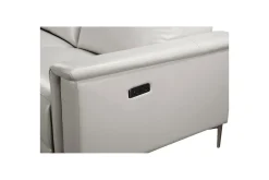 Reclinersofa med hjørne Loft24 Hjørnesofa 3-seters Lund Cream White Vänster
