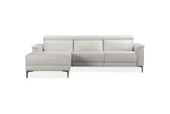 Reclinersofa med hjørne Loft24 Hjørnesofa 3-seters Lund Cream White Vänster