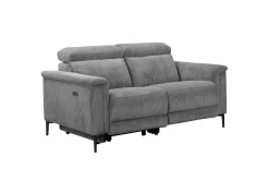 Reclinersofa uten hjørne Loft24 Lund reclinersofa 2-seter Lightgrey