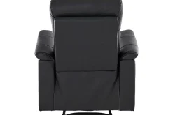 Recliner Southbrook Svart, Ekte skinn/PU/Tre/Metall, Manuell hvilestol