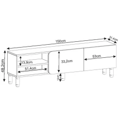 Relento TV-benk 150 cm