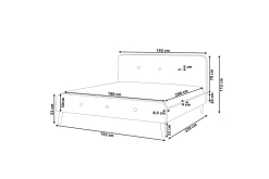 Rennes Dobbeltseng 180 | 200 cm