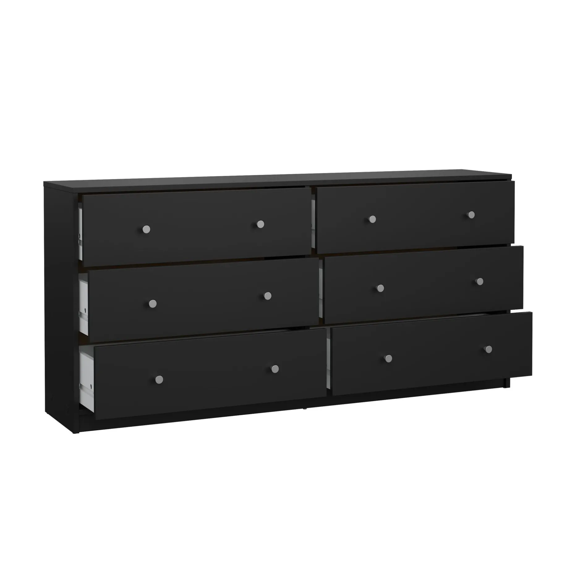 Renor Kommode dobbel kommode med 6 skuffer 143x30x68 cm