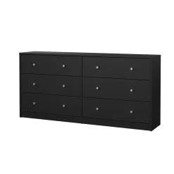 Renor Kommode dobbel kommode med 6 skuffer 143x30x68 cm