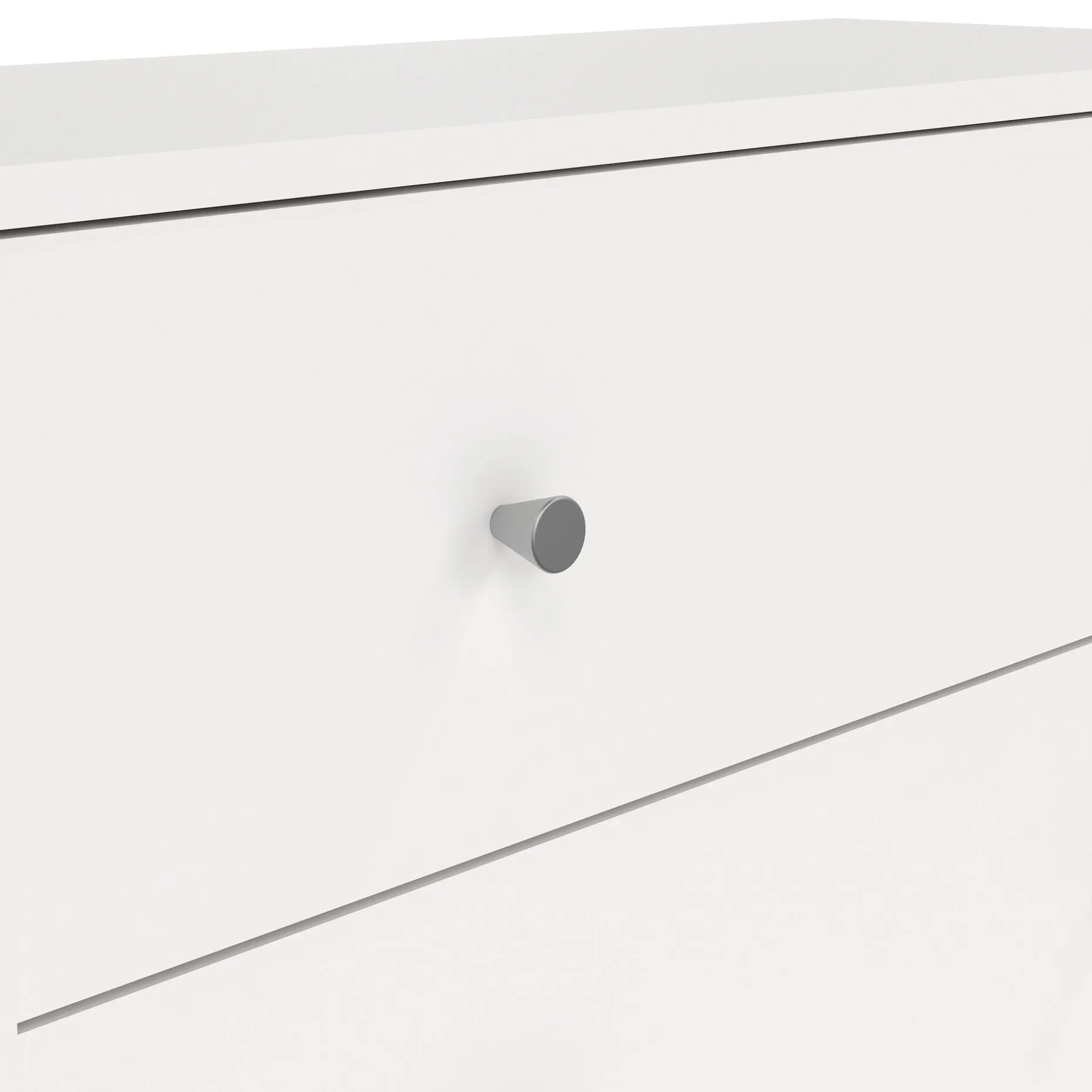 Renor Kommode med 5 skuffer Hvit 72x30x108 cm