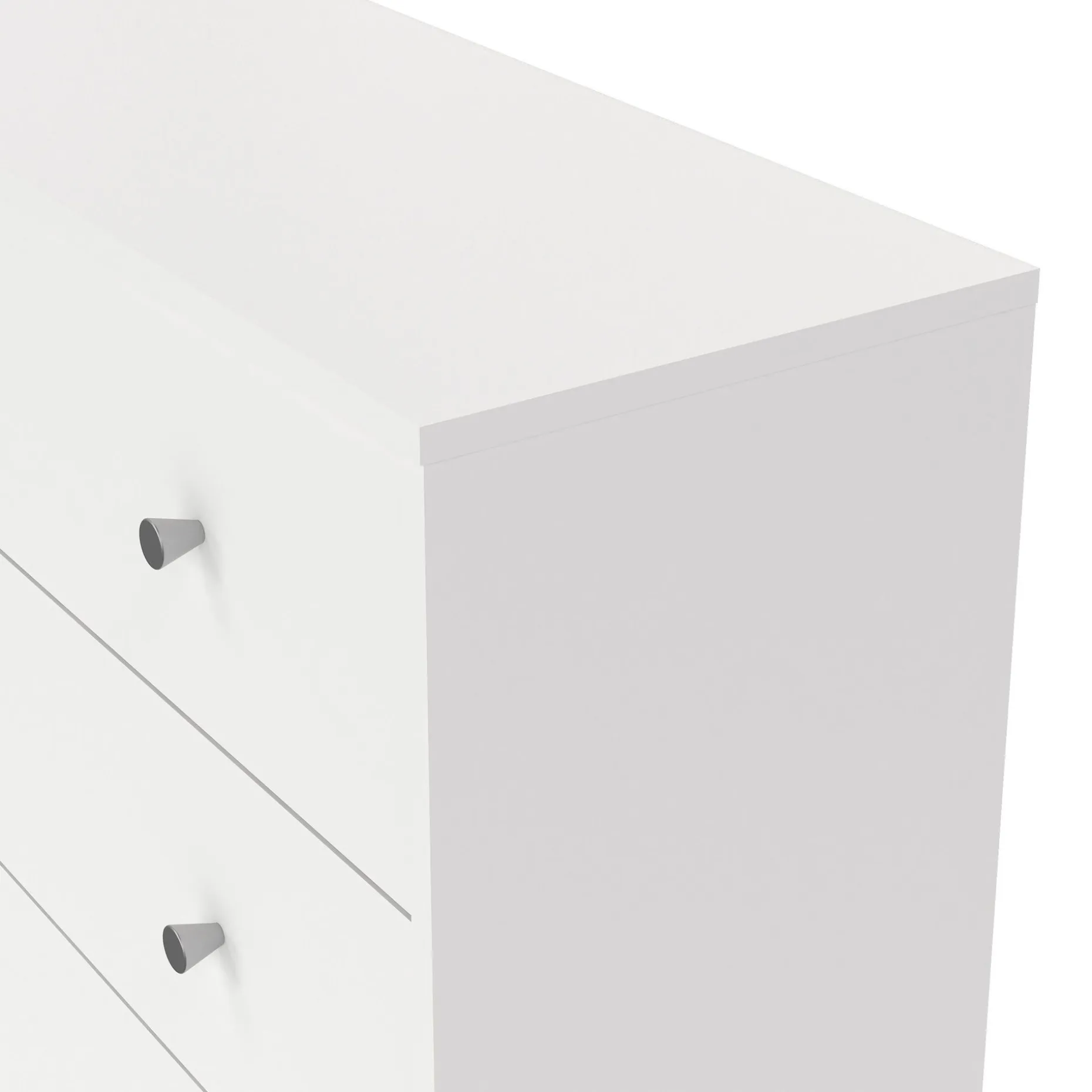 Renor Kommode med 5 skuffer Hvit 72x30x108 cm