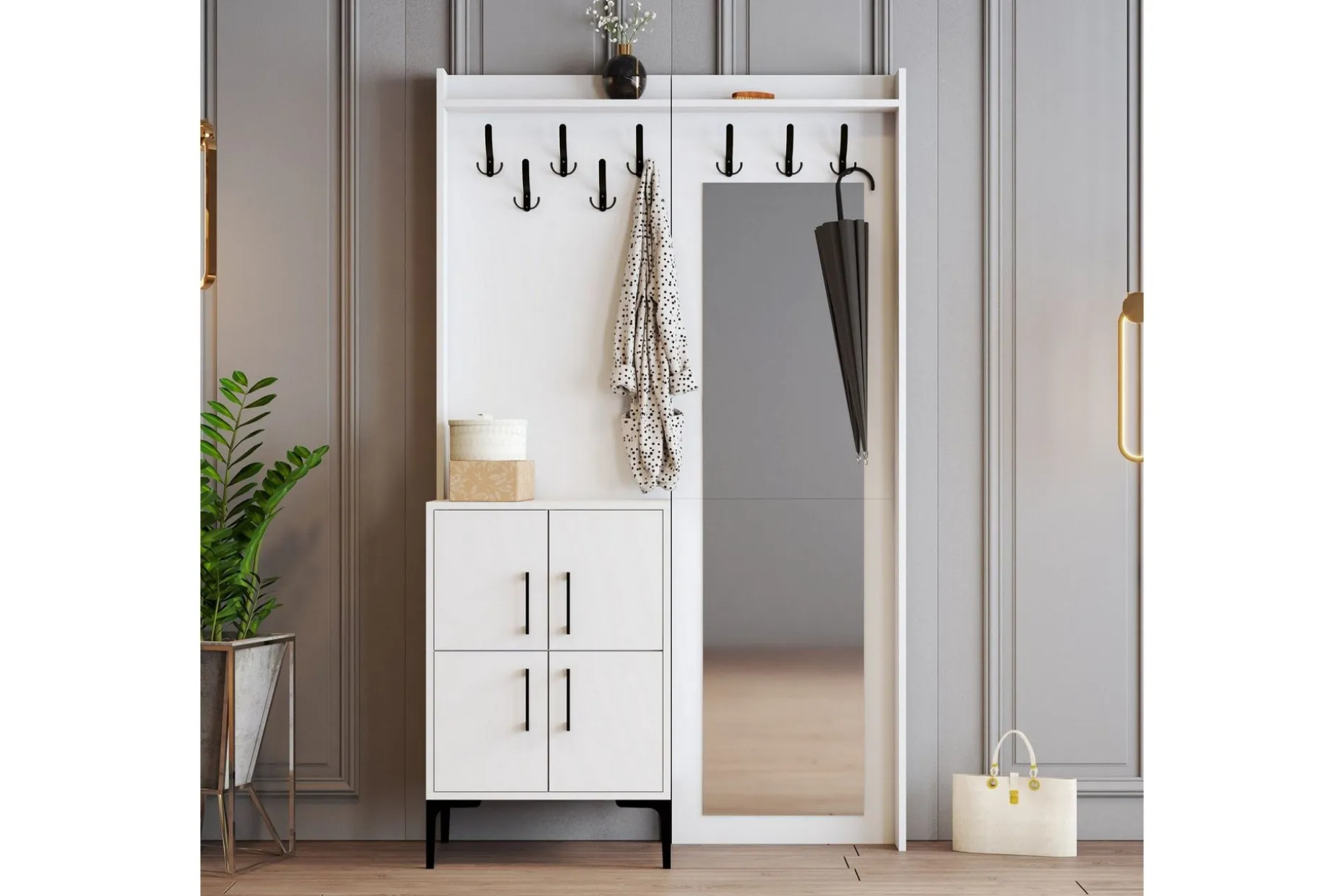 Retzow Hall møbelsett 35x120 cm med speil