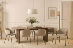 Richeto spisebord 240 cm med 8 Filip spisestoler
