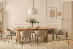 Richeto spisebord 240 cm med 8 Filip spisestoler