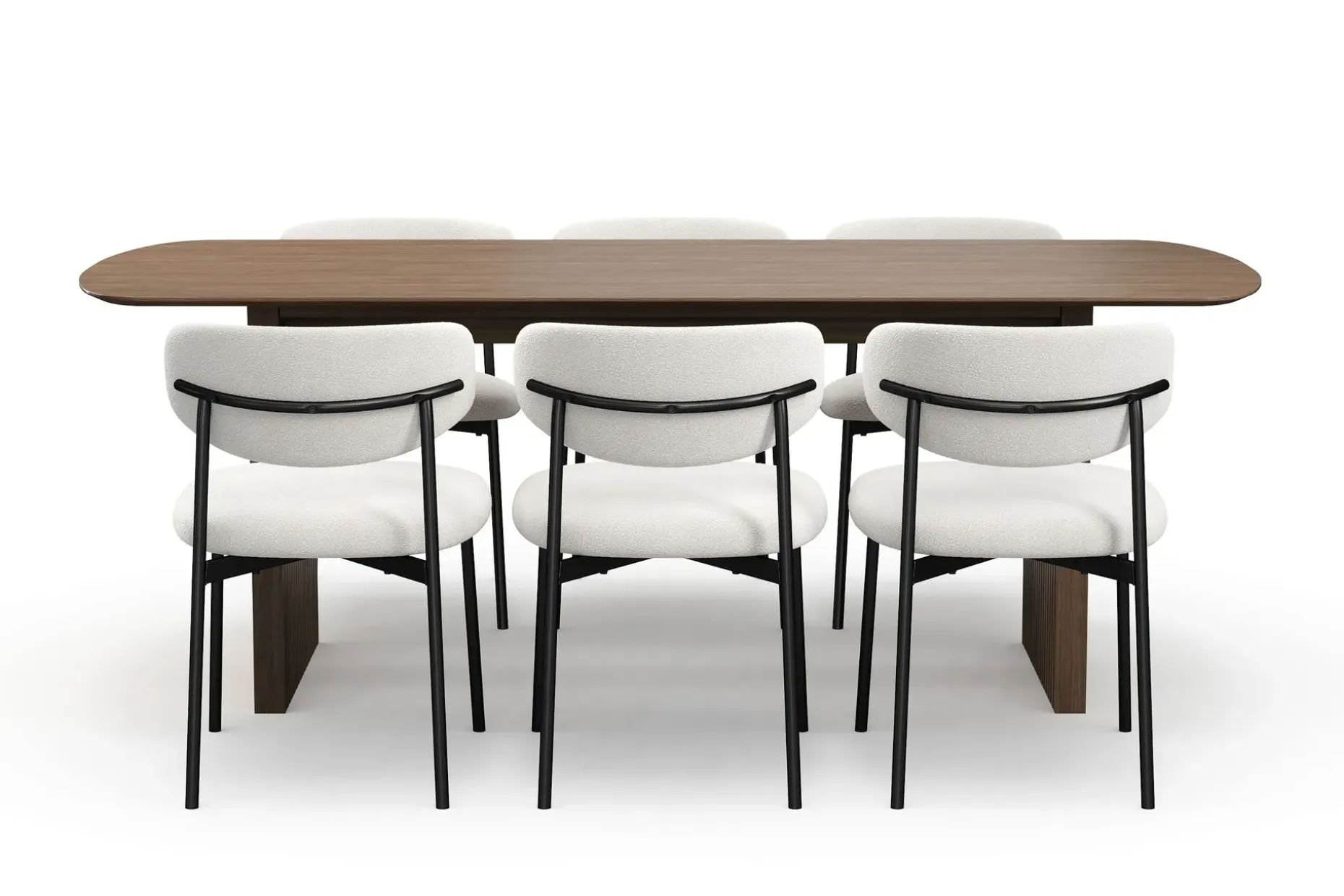 Richeto spisebord 210 cm med 6 Lucy spisestoler