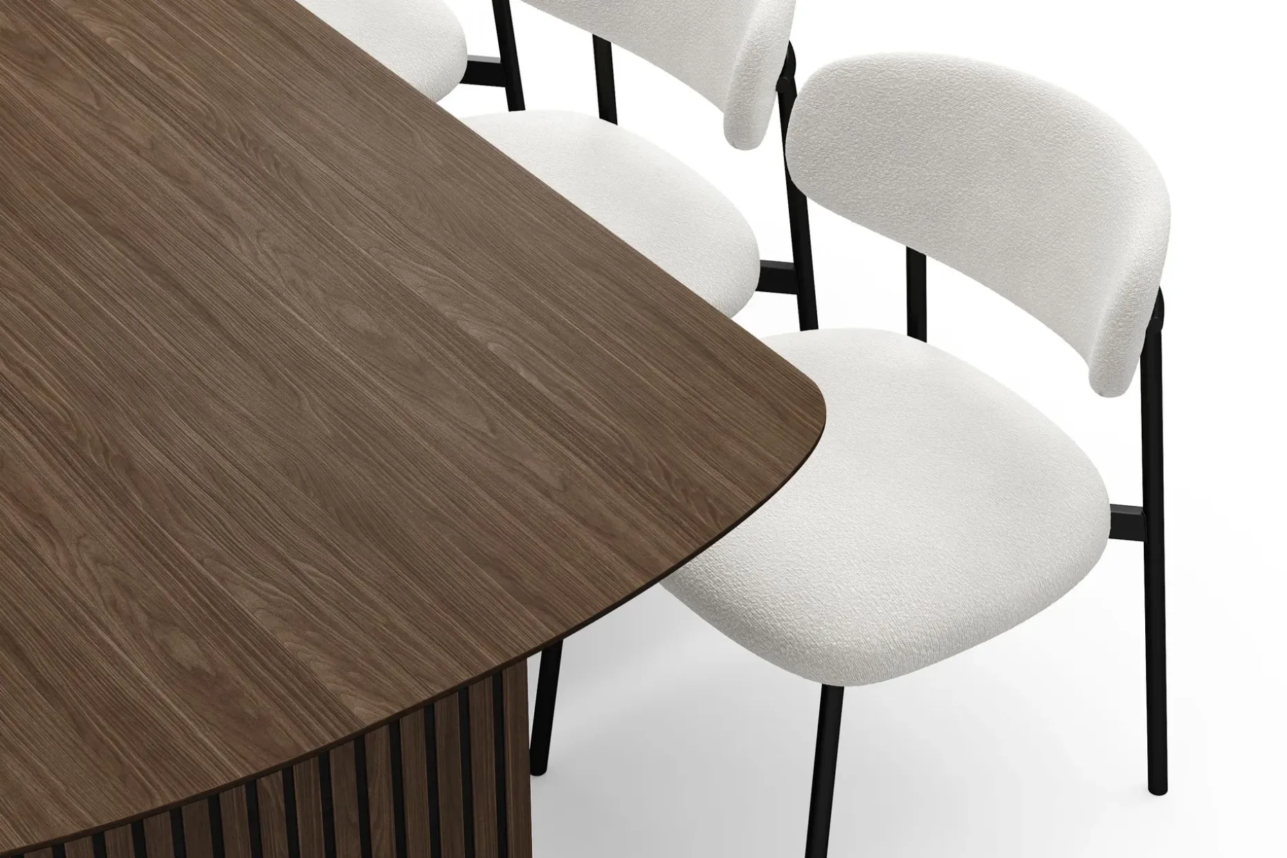 Richeto spisebord 210 cm med 6 Lucy spisestoler