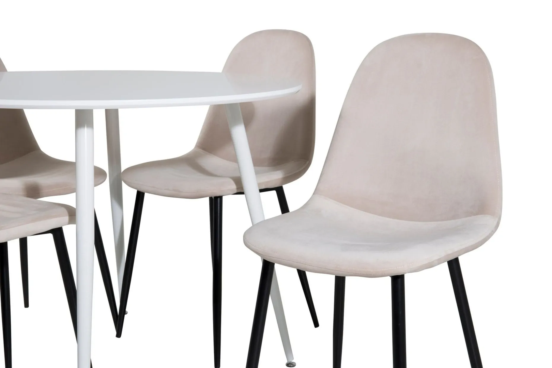 Ridones Spisegruppe 100 cm Rund inkl. 4 Pontus Stoler