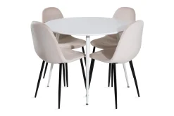 Ridones Spisegruppe 100 cm Rund inkl. 4 Pontus Stoler