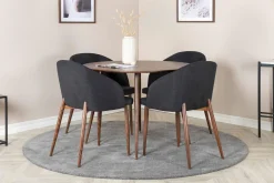 Ridones Spisegruppe Rund 100 cm + 4 Kullersbro Spisestoler