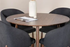 Ridones Spisegruppe Rund 100 cm + 4 Kullersbro Spisestoler