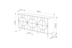 Rinorea Konsollbord 184x77,4 cm