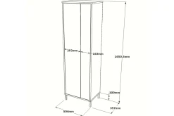 Rinorea Oppbevaringsskap 50,4x165 cm