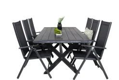 Rives Spisegruppe 200cm + 6 Break Posisjonsstoler