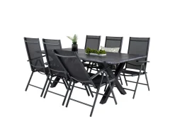 Rives Spisegruppe 200cm + 6 Break Posisjonsstoler
