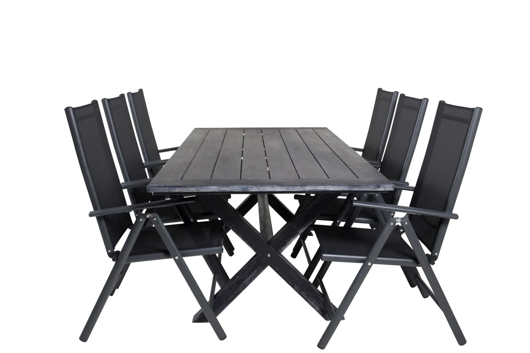 Rives Spisegruppe 200cm + 6 Break Posisjonsstoler