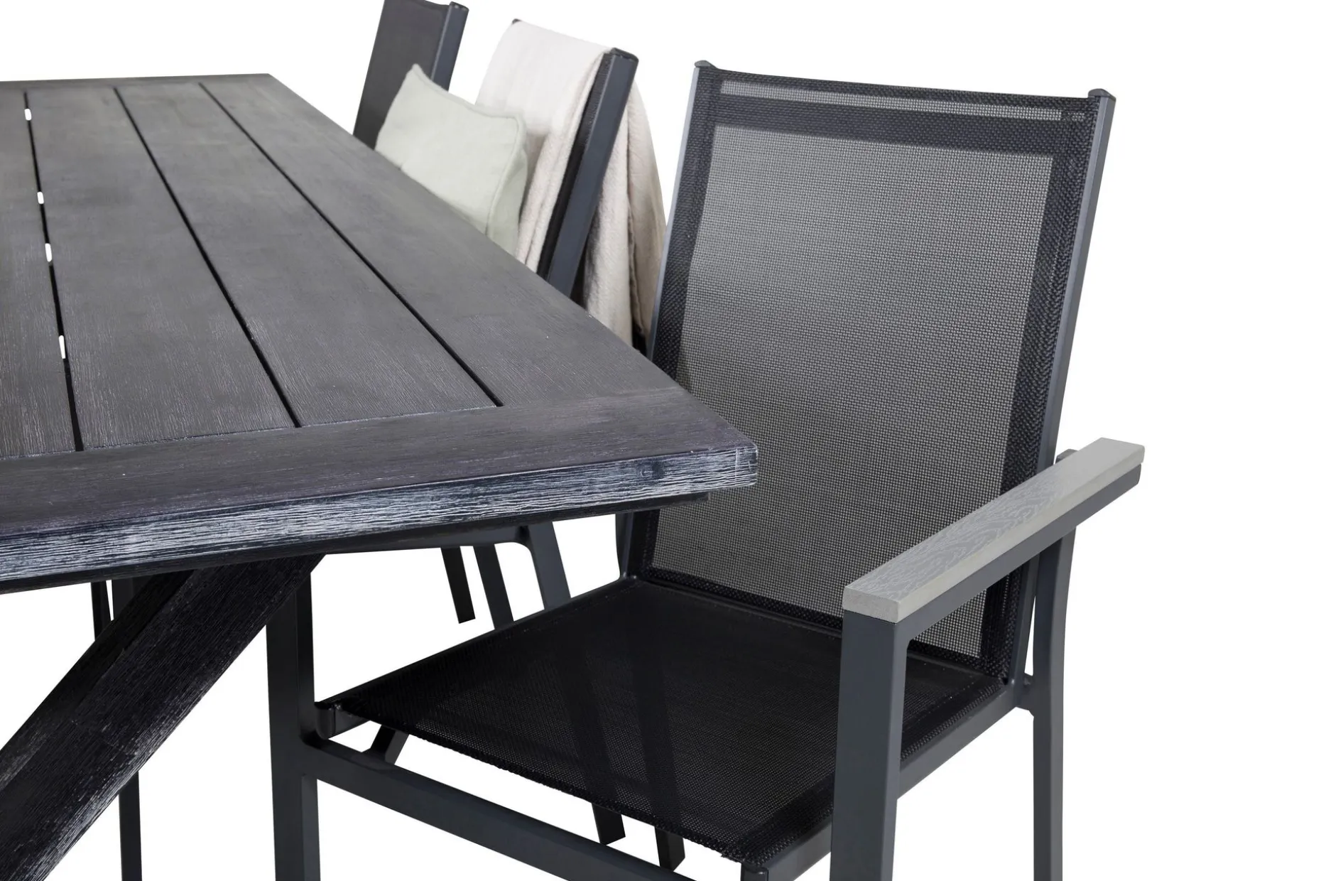 Rives Spisegruppe 200cm + 6 Parma Karmstoler