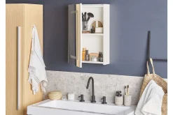Roconda Skap til Badet 40 cm Speil med LED-belysning