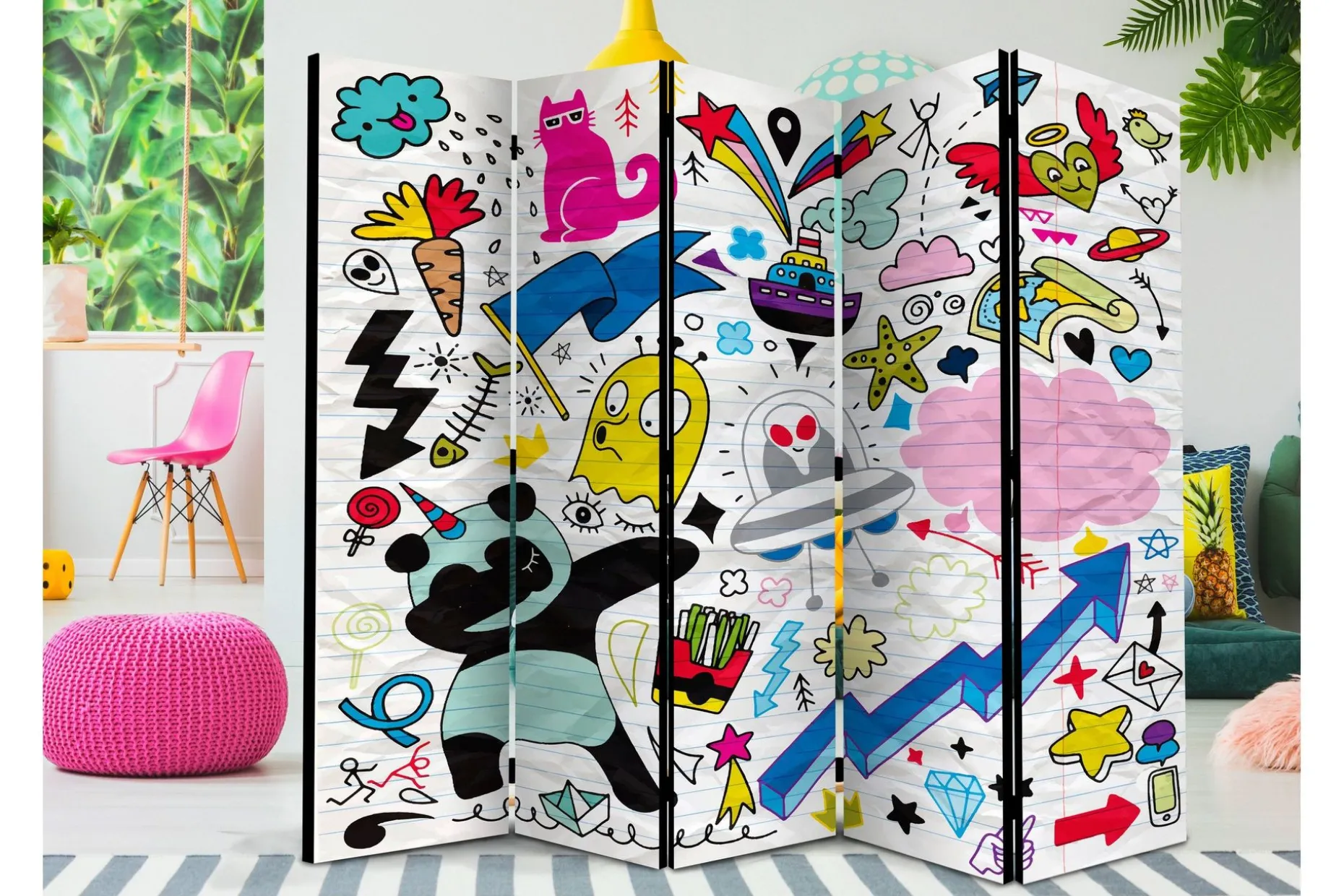 Romdeler Energetic Panda II 222x517 cm