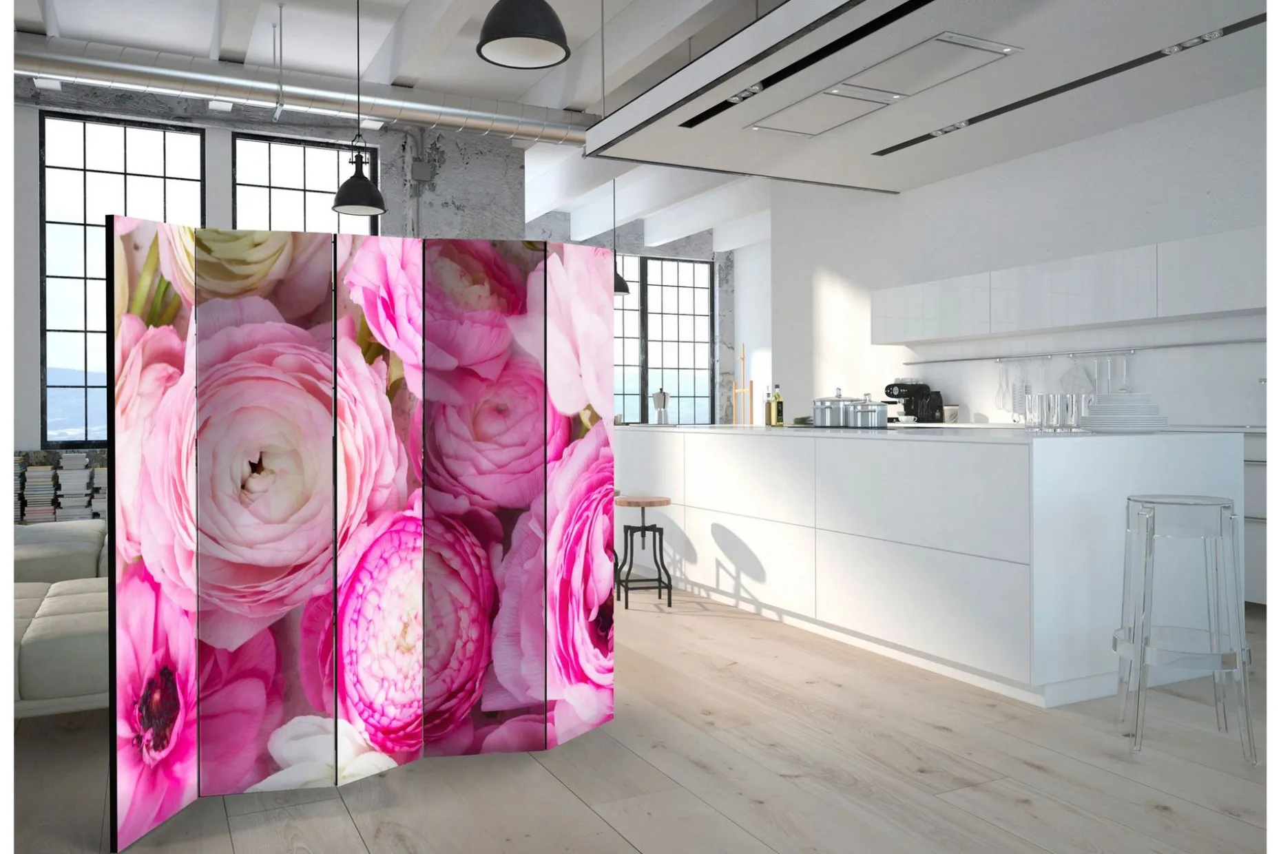 Romdeler Ranunculus Flowers II 222x517 cm
