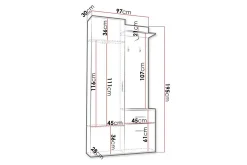 Rosehall Highboard Black