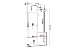 Rosehall Highboard Black