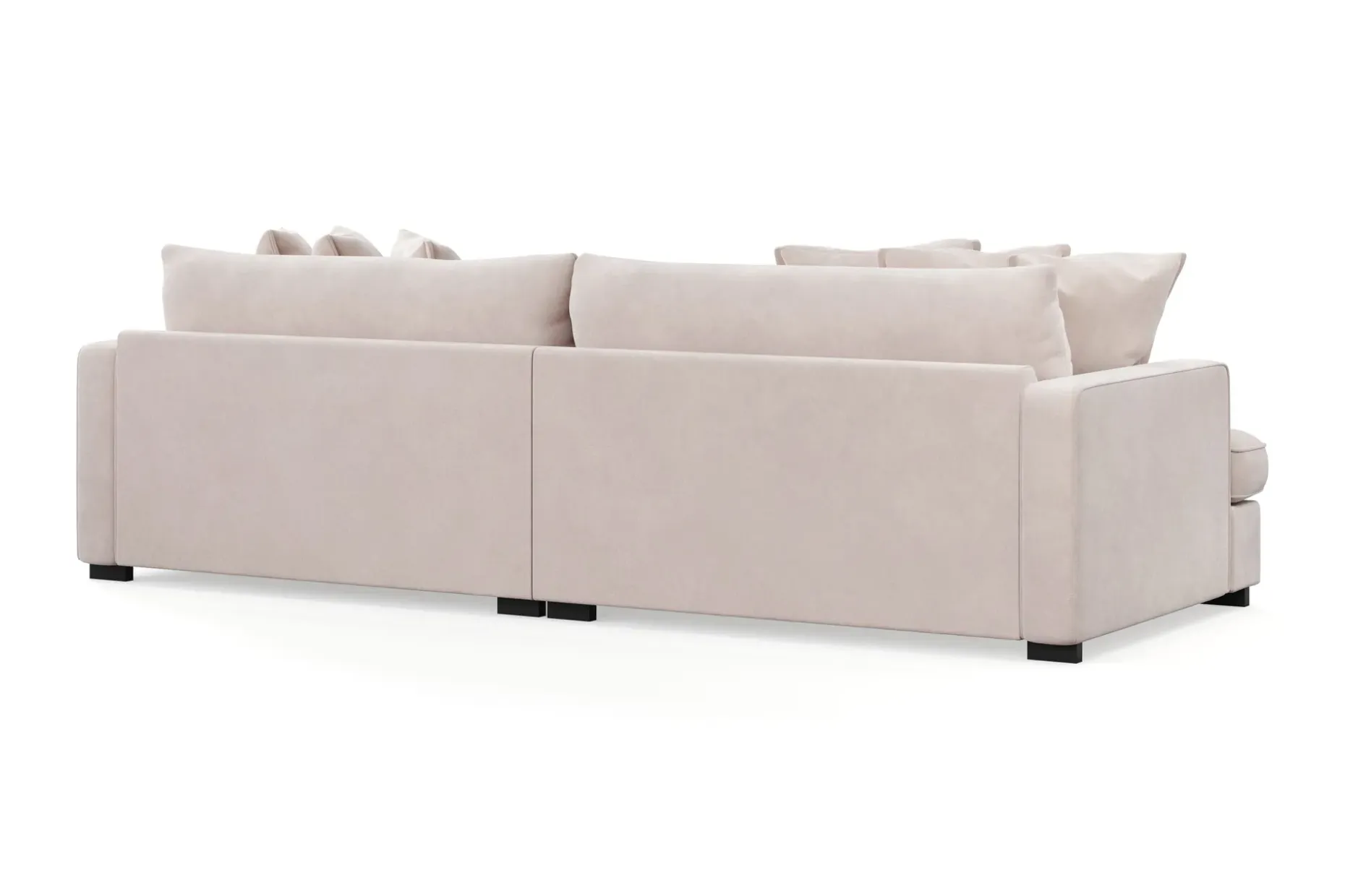 Rossita Lyx 4-seters Ekstra Dyp Sofa i Fløyel