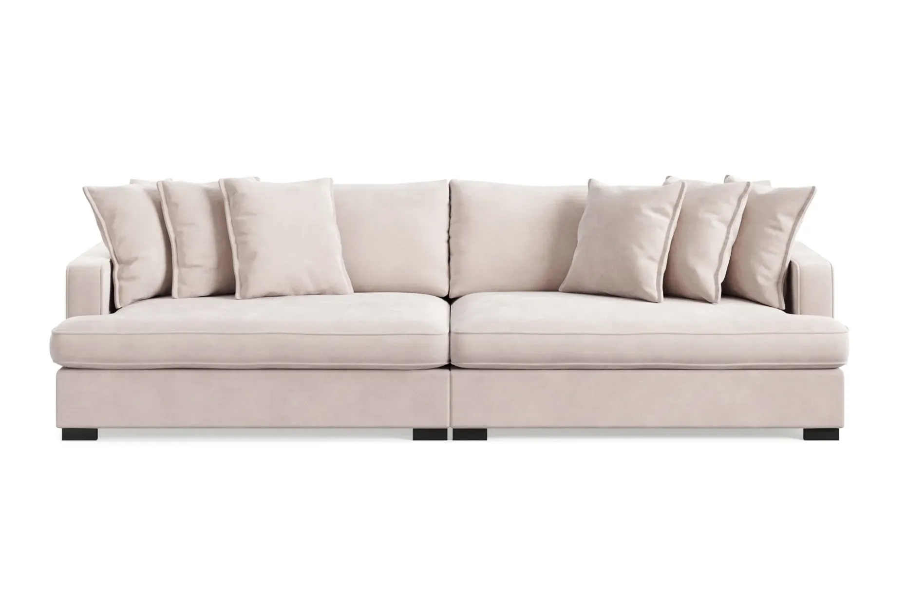 Rossita Lyx 4-seters Ekstra Dyp Sofa i Fløyel