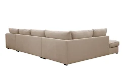Rossita Lyx 5-seters høyrevendt U-formet ekstra dyp sofa med divan og sjeselong i stoff