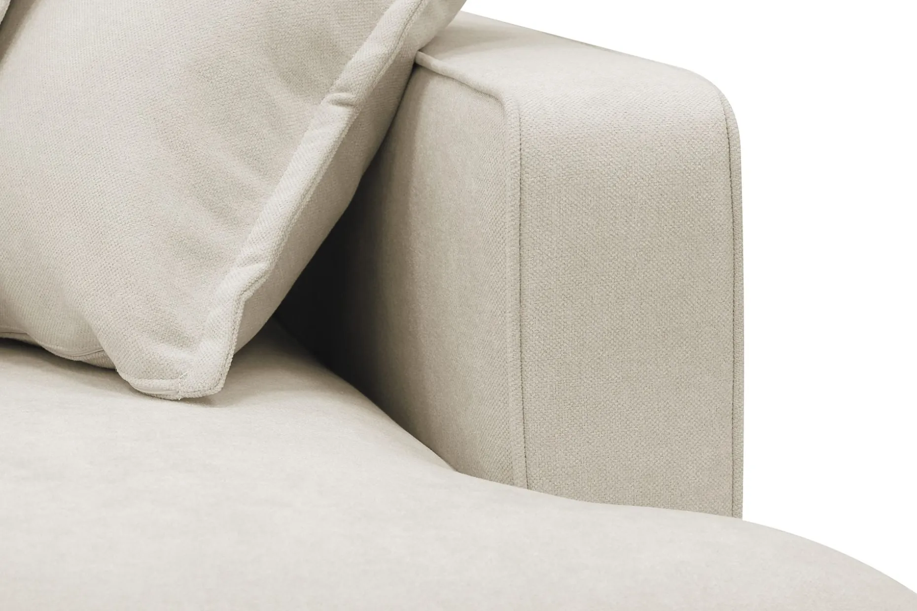 Rossita Lyx 6-seters høyrevendt U-formet ekstra dyp sofa med divan og sjeselong i stoff