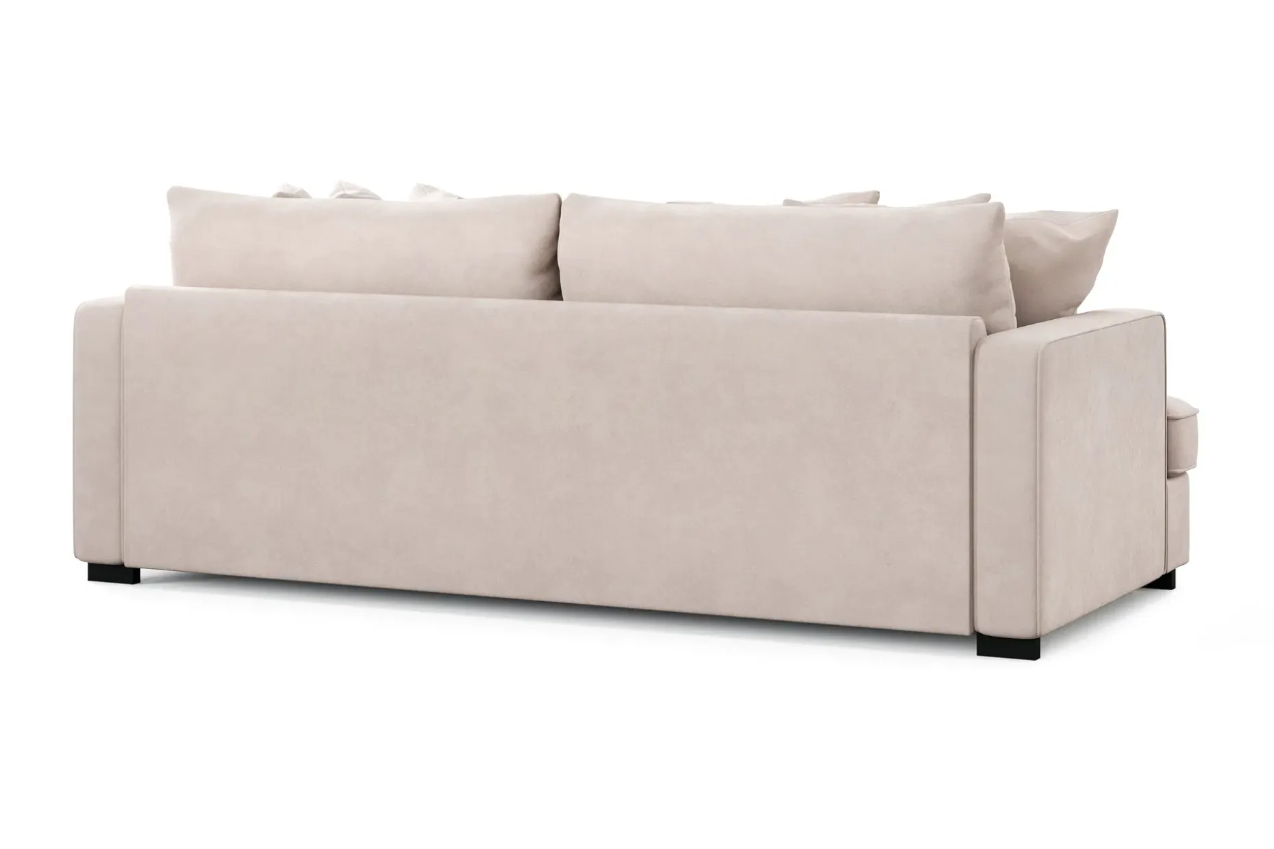 Rossita 3-seters Dyp Sofa med Hel Pute i Fløyel