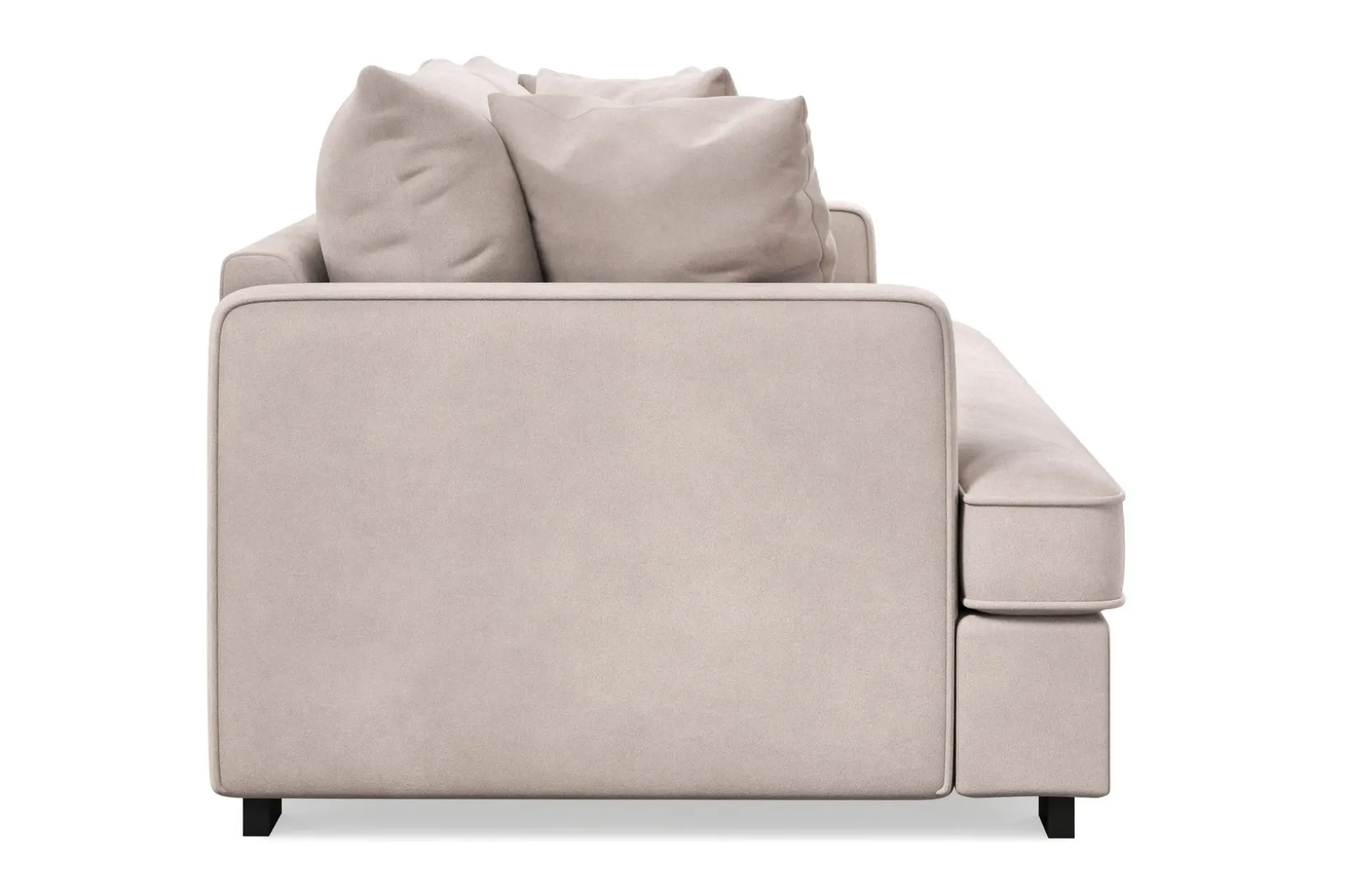 Rossita 3-seters Dyp Sofa med Hel Pute i Fløyel