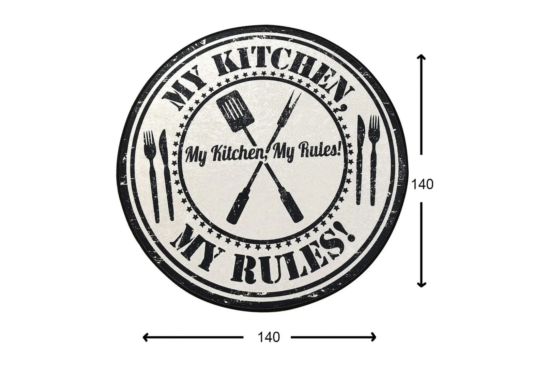 Round Matte My Kitchen (140)