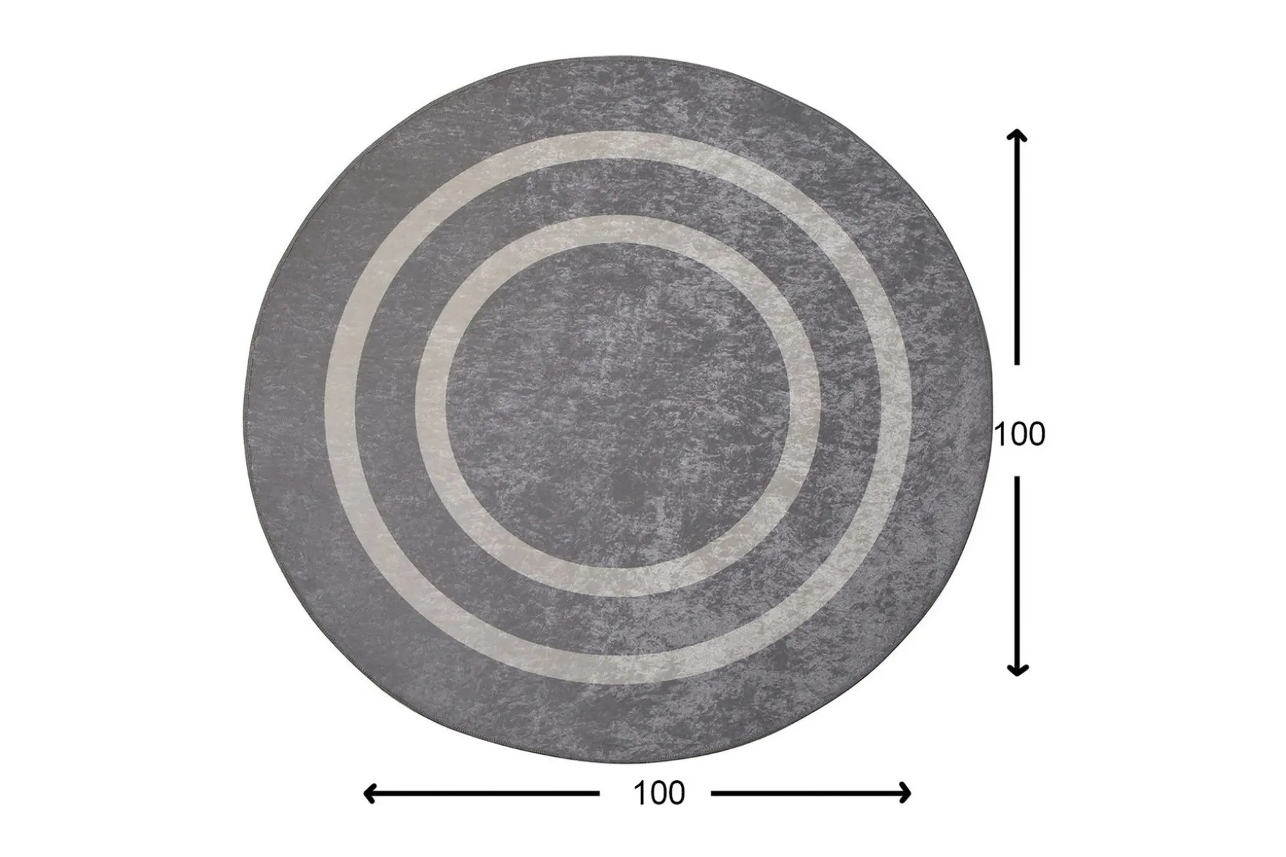 Round Matte Sølv (100)