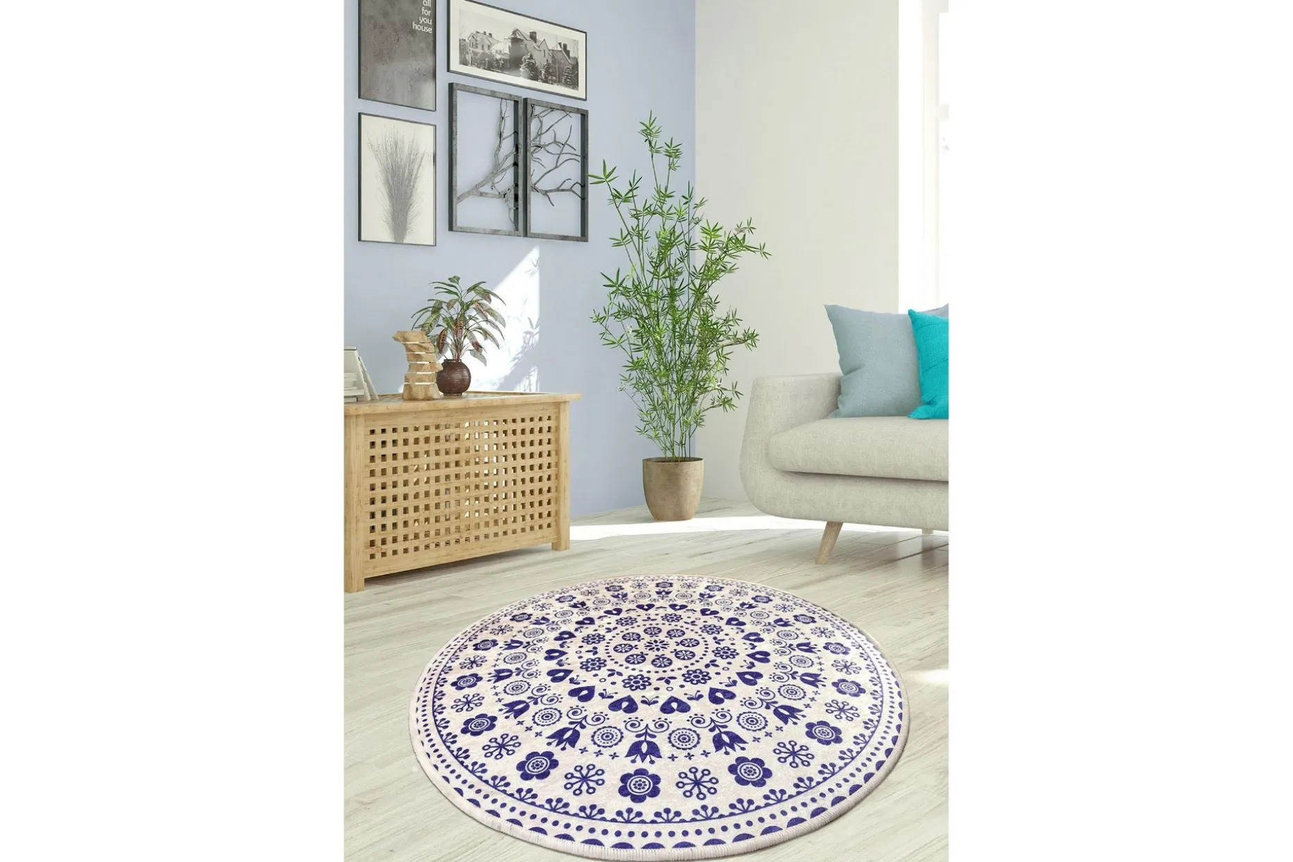 Round Matte Venice - Blue (100)