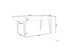 Roundtop Spisebord 150x90 cm