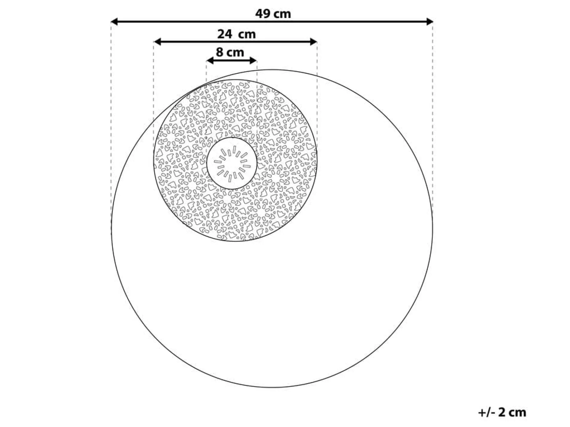 Rubidium Veggdekorasjon Med Skjell 49 cm