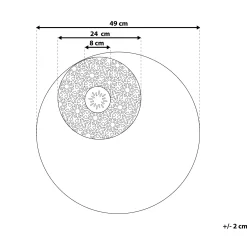 Rubidium Veggdekorasjon Med Skjell 49 cm