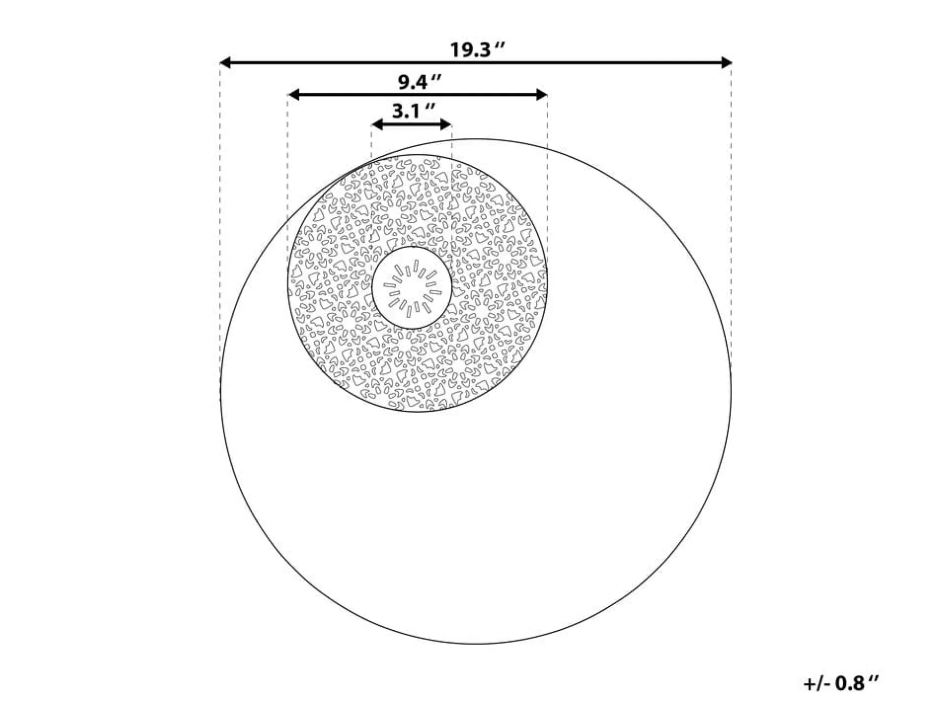 Rubidium Veggdekorasjon Med Skjell 49 cm