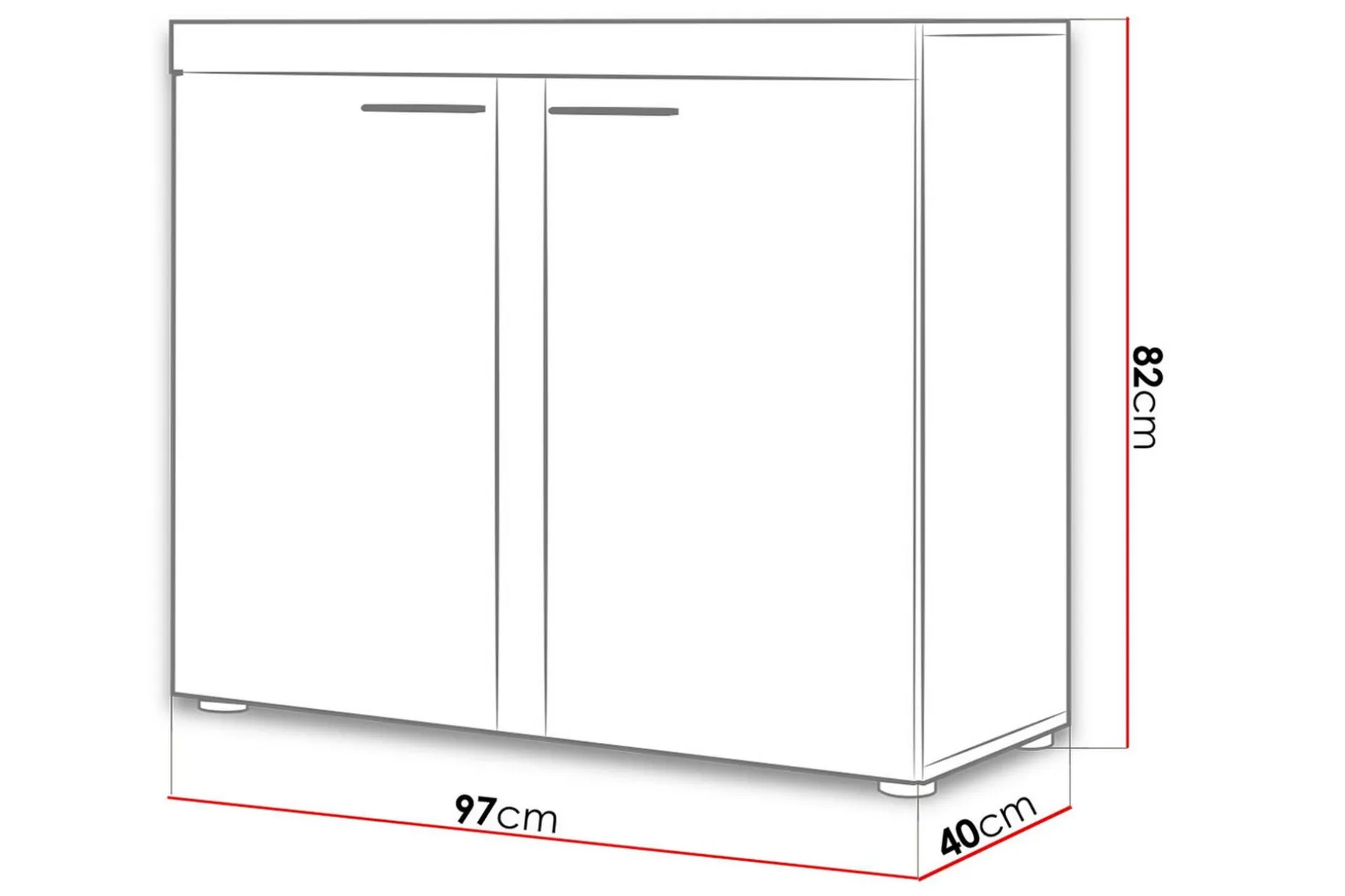 Rumba Skjenk 97,2x40,3x82 cm