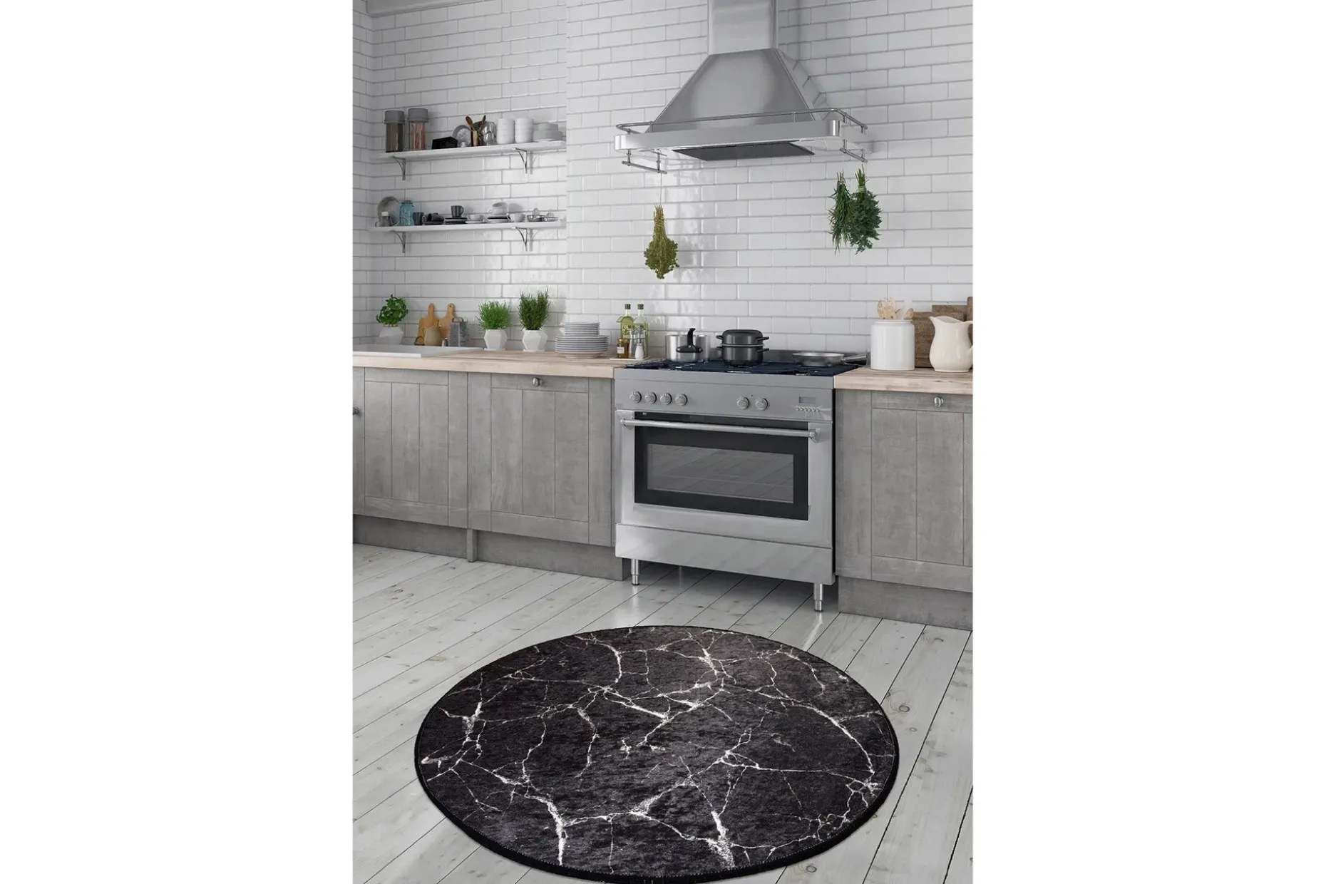 Rund Matte Marmor (100)