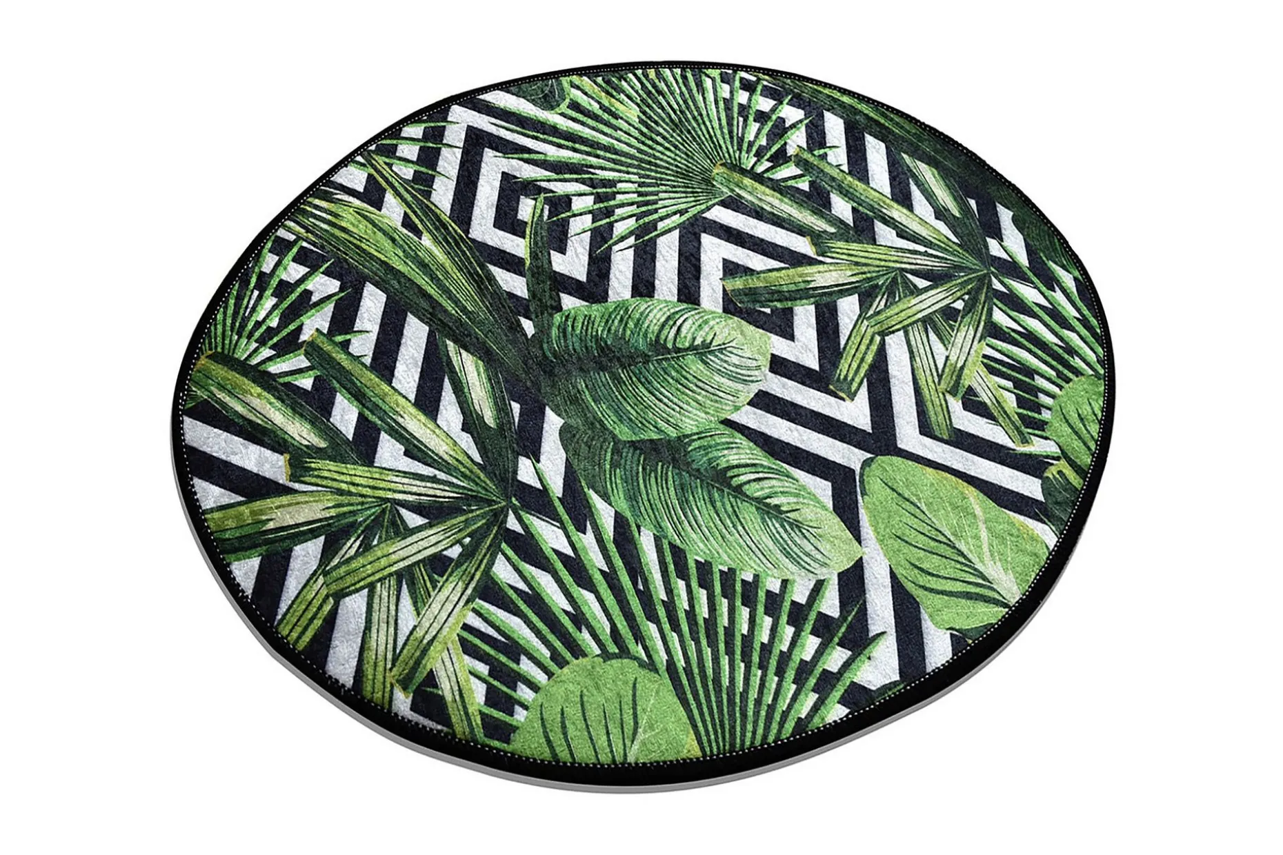 Rund Matte Tropic - Grønn