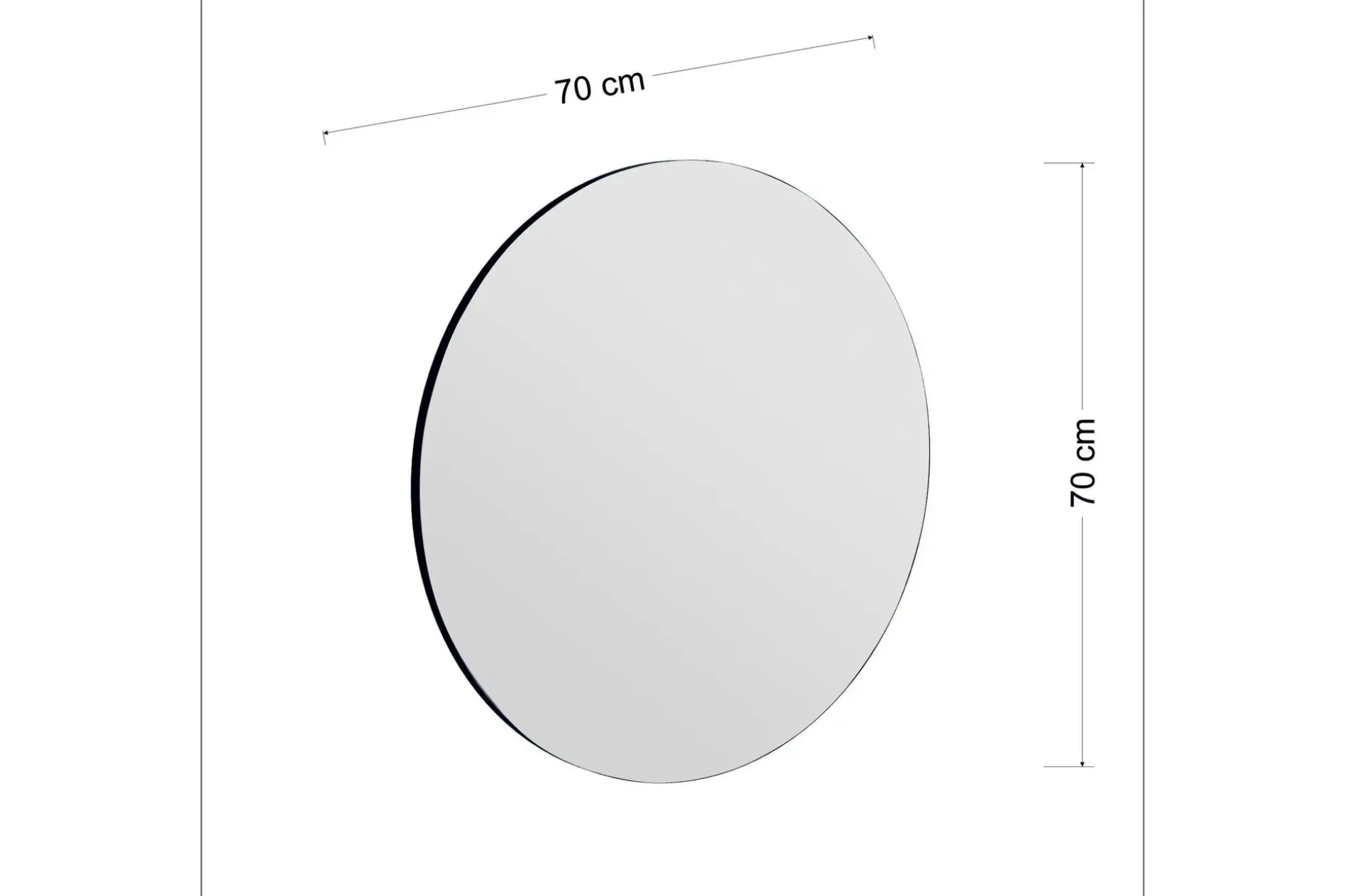 Rusan Speil 70 cm Rektangulær